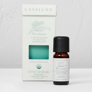 New Organic Eucalyptus Essential Oil - Casaluna - .33 fl oz.